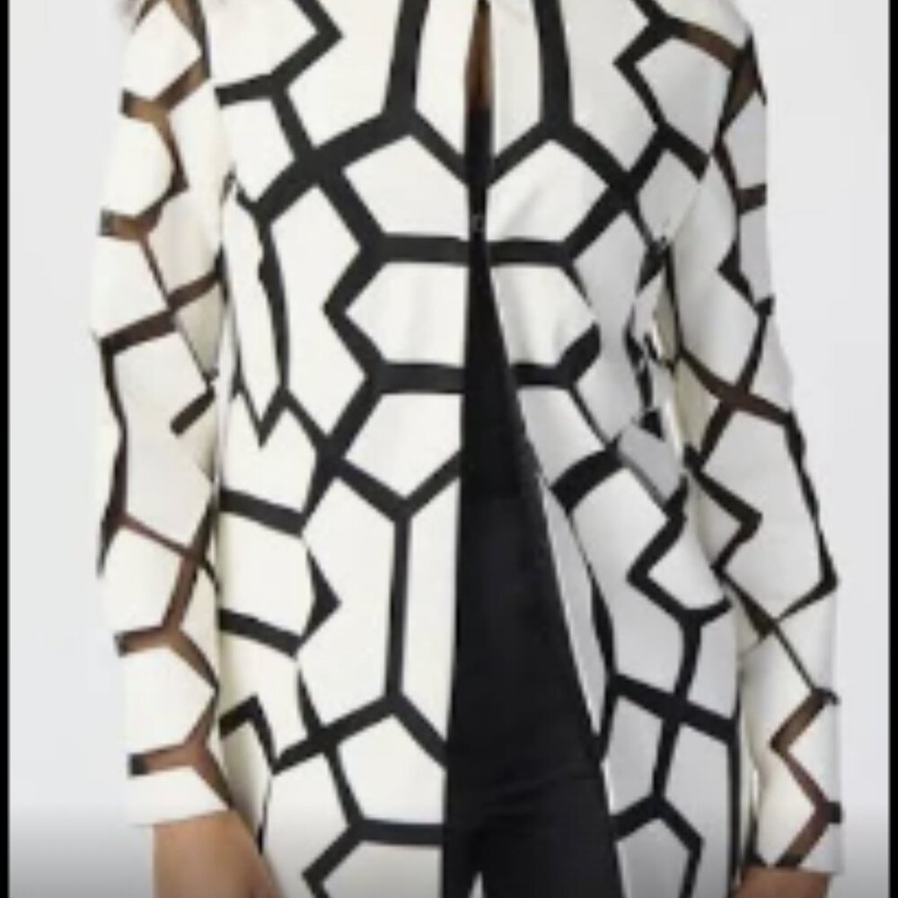 Joseph Ribkoff Mya Leatherette Mesh Jacket